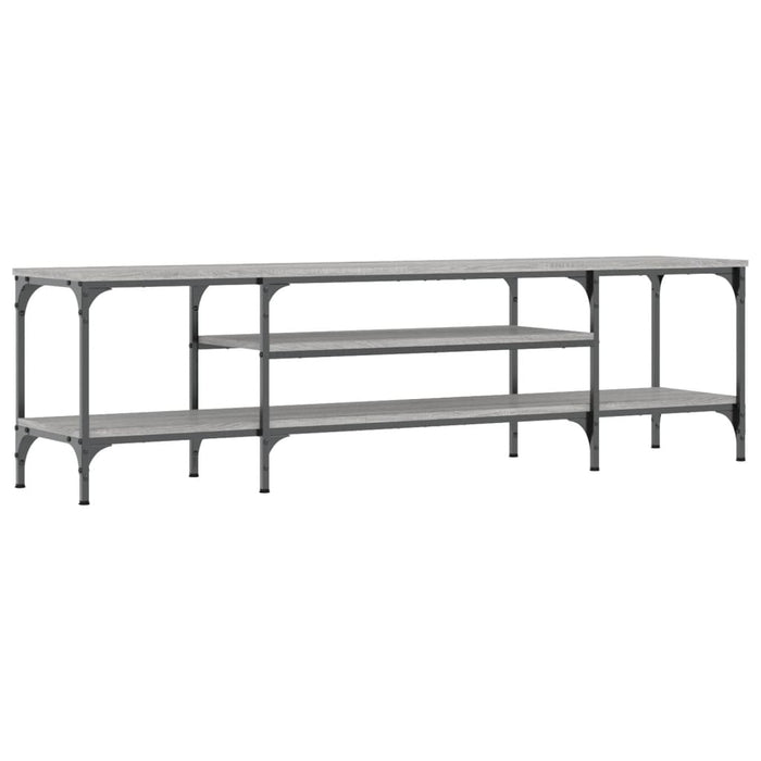 Comodă TV, sonoma gri, 161x35x45 cm, lemn prelucrat & fier - WALTI WALTI
