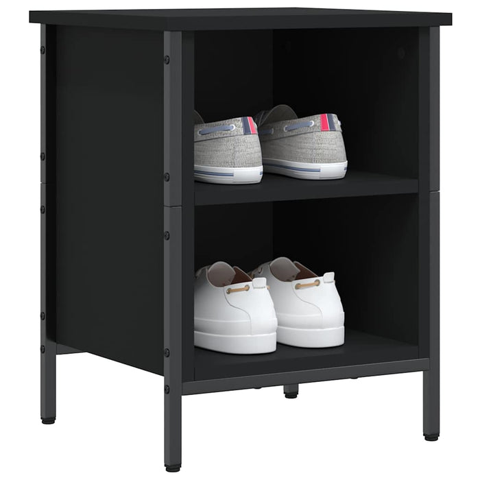 Dulap pentru pantofi, negru, 38x35x50 cm, lemn compozit - WALTI WALTI