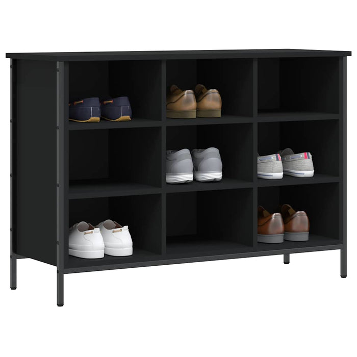 Pantofar, negru, 100x35x70 cm, lemn compozit - WALTI WALTI