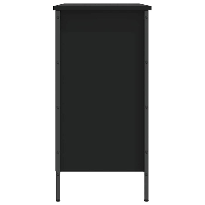 Pantofar, negru, 100x35x70 cm, lemn compozit - WALTI WALTI