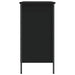 Pantofar, negru, 100x35x70 cm, lemn compozit - WALTI WALTI