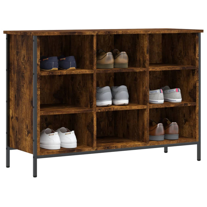 Pantofar, stejar fumuriu, 100x35x70 cm, lemn compozit - WALTI WALTI