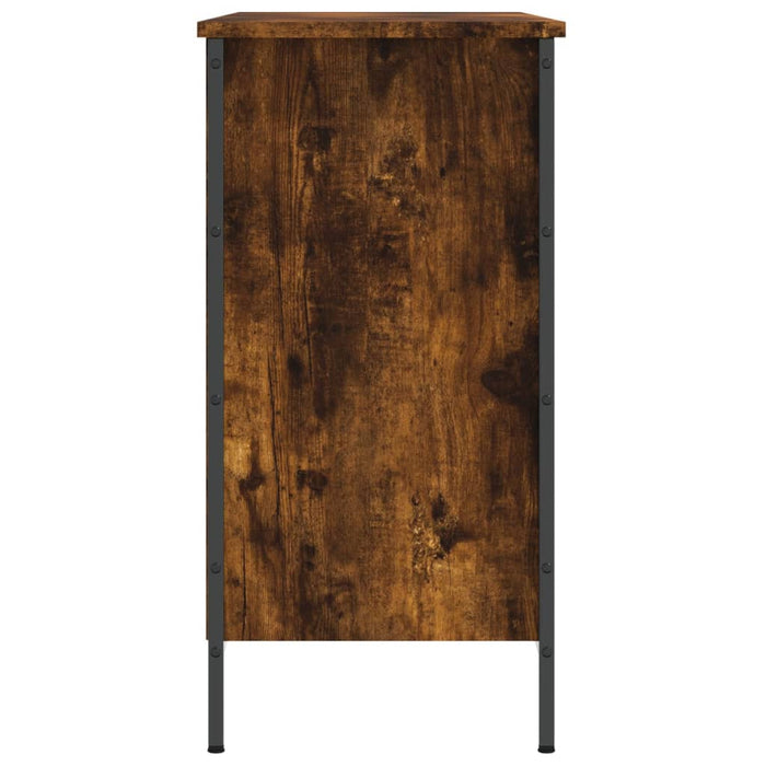 Pantofar, stejar fumuriu, 100x35x70 cm, lemn compozit - WALTI WALTI