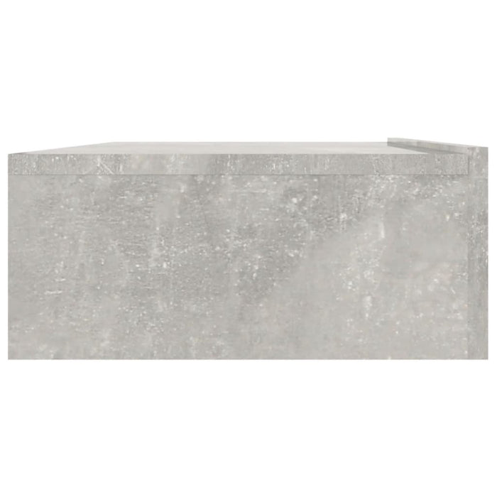 Comodă TV cu lumini LED, gri beton, 90x35x15,5 cm WALTI