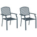 Scaun 2 pcs Antracit 56 x 65 x 89cm Oțel - WALTI WALTI