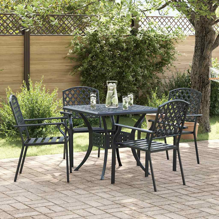 Scaun 4 pcs Antracit 56 x 65 x 89cm Oțel - WALTI WALTI