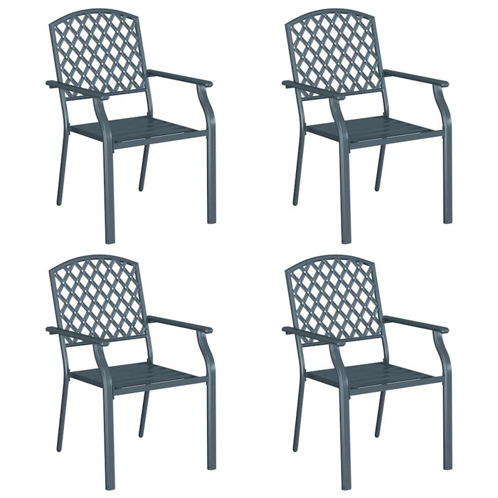 Scaun 4 pcs Antracit 56 x 65 x 89cm Oțel - WALTI WALTI