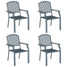 Scaun 4 pcs Antracit 56 x 65 x 89cm Oțel - WALTI WALTI