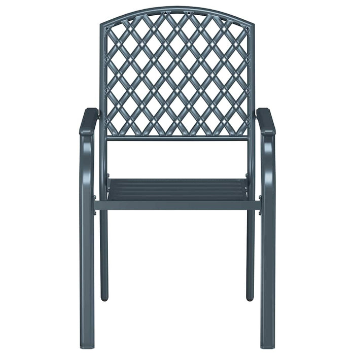 Scaun 4 pcs Antracit 56 x 65 x 89cm Oțel - WALTI WALTI