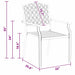 Scaun 4 pcs Antracit 56 x 65 x 89cm Oțel - WALTI WALTI