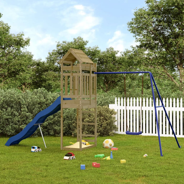 Set de joacă pentru exterior, lemn de pin impregnat - WALTI WALTI