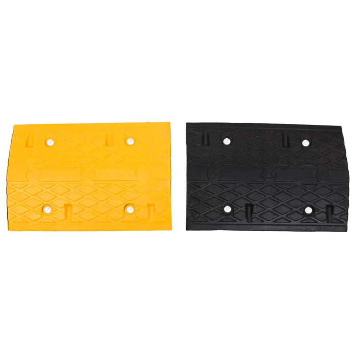 Prag limitator de viteză galben&negru, 226x32,5x4 cm, cauciuc - WALTI WALTI