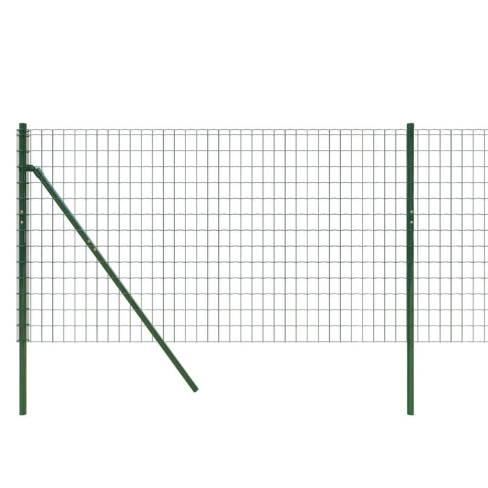 Gard plasă de sârmă, verde, 0,8x25 m, oțel galvanizat WALTI