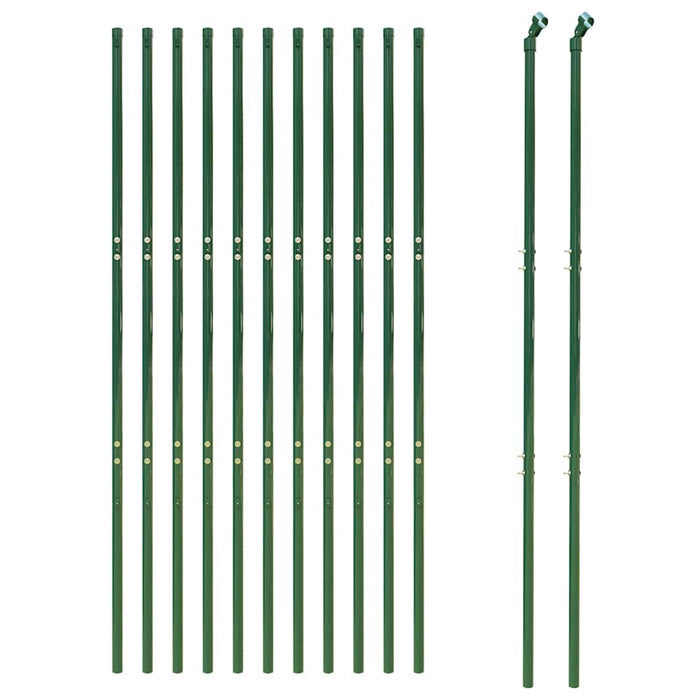 Gard plasă de sârmă, verde, 1,4x25 m, oțel galvanizat WALTI