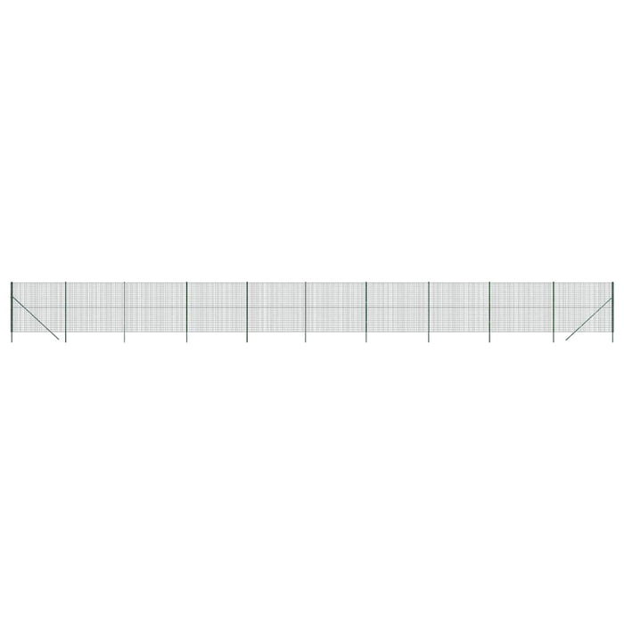 Gard plasă de sârmă, verde, 2x25 m, oțel galvanizat WALTI