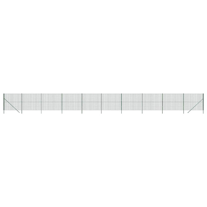 Gard plasă de sârmă, verde, 2,2x25 m, oțel galvanizat WALTI