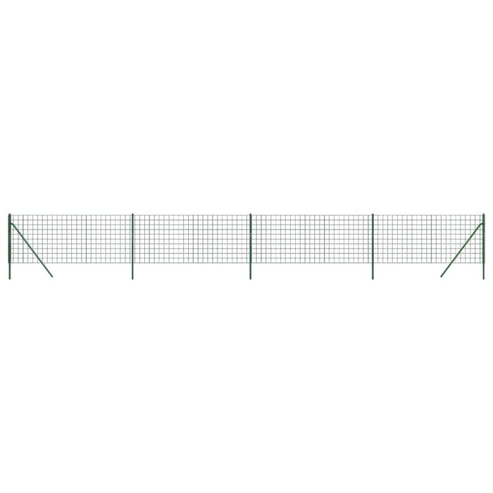 Gard plasă de sârmă, verde, 1x10 m, oțel galvanizat WALTI
