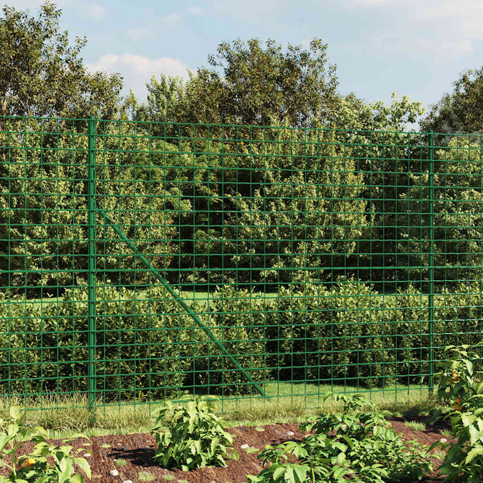 Gard plasă de sârmă, verde, 2x10 m, oțel galvanizat WALTI