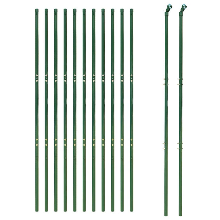 Gard plasă de sârmă, verde, 2x25 m, oțel galvanizat - WALTI WALTI