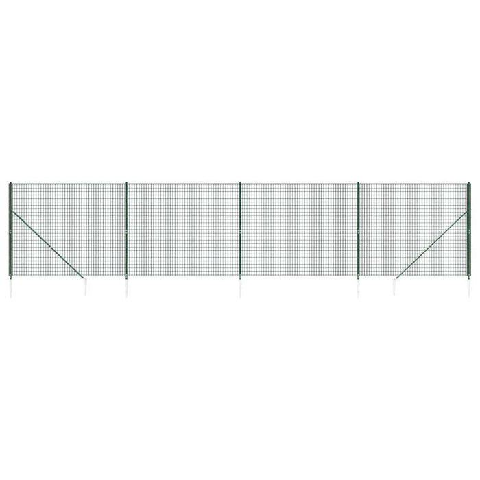 Gard plasă de sârmă cu țăruși de fixare, verde, 2,2x10 m - WALTI WALTI