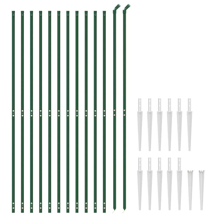 Gard plasă de sârmă cu țăruși de fixare, verde, 1,8x25 m - WALTI WALTI