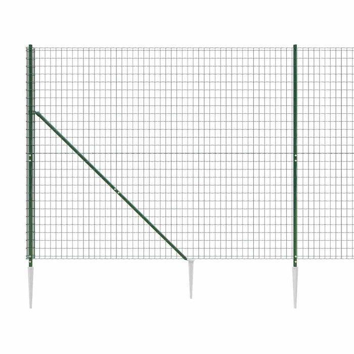 Gard plasă de sârmă cu țăruși de fixare, verde, 1,8x25 m - WALTI WALTI