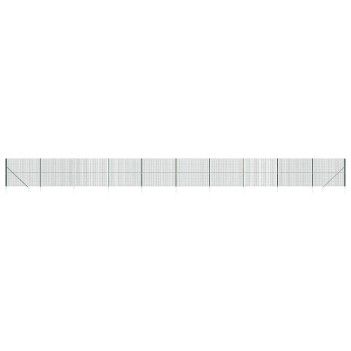 Gard plasă de sârmă cu țăruși de fixare, verde, 2x25 m - WALTI WALTI