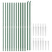 Gard plasă de sârmă cu țăruși de fixare, verde, 2,2x25 m - WALTI WALTI