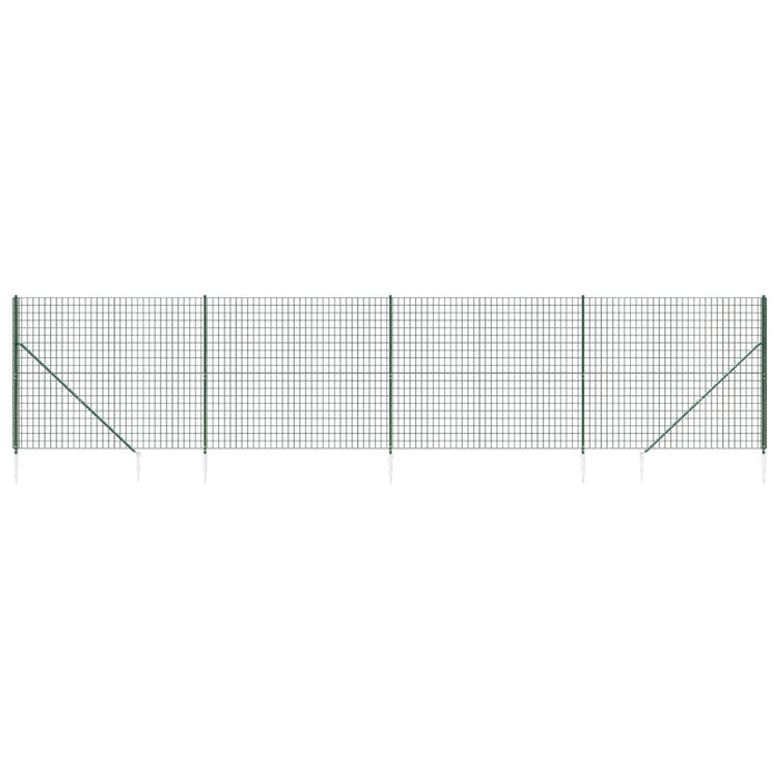 Gard plasă de sârmă cu țăruși de fixare, verde, 2,2x10 m - WALTI WALTI