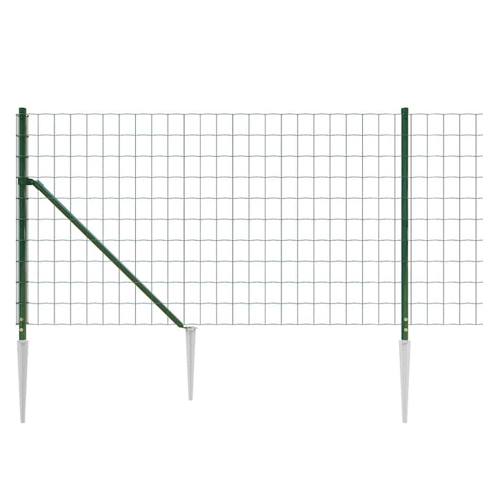 Gard plasă de sârmă cu țăruși de fixare, verde, 0,8x25 m WALTI