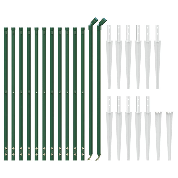Gard plasă de sârmă cu țăruși de fixare, verde, 1,1x25 m - WALTI WALTI