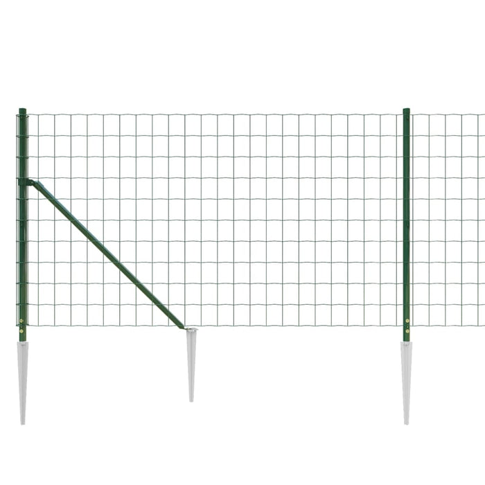 Gard plasă de sârmă cu țăruși de fixare, verde, 1,1x25 m - WALTI WALTI