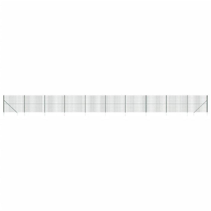 Gard plasă de sârmă cu țăruși de fixare, verde, 1,4x25 m - WALTI WALTI