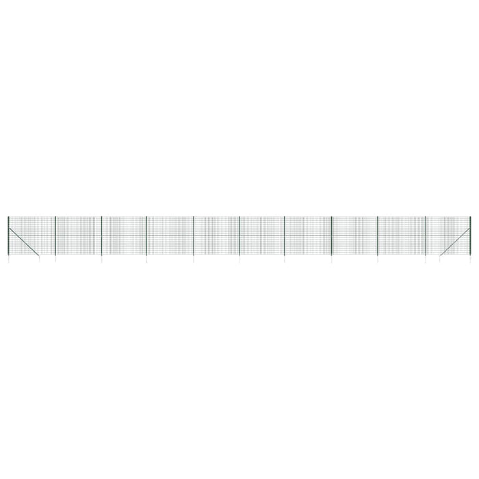 Gard plasă de sârmă cu țăruși de fixare, verde, 1,6x25 m - WALTI WALTI