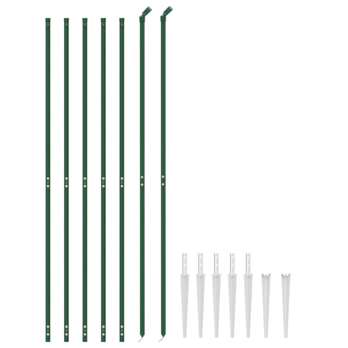 Gard plasă de sârmă cu țăruși de fixare, verde, 1,8x10 m WALTI