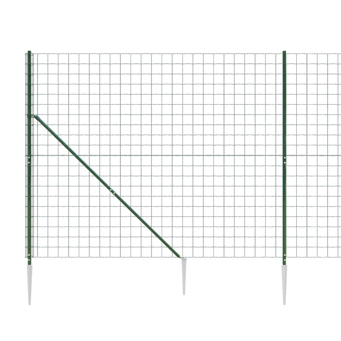 Gard plasă de sârmă cu țăruși de fixare, verde, 2,2x10 m - WALTI WALTI