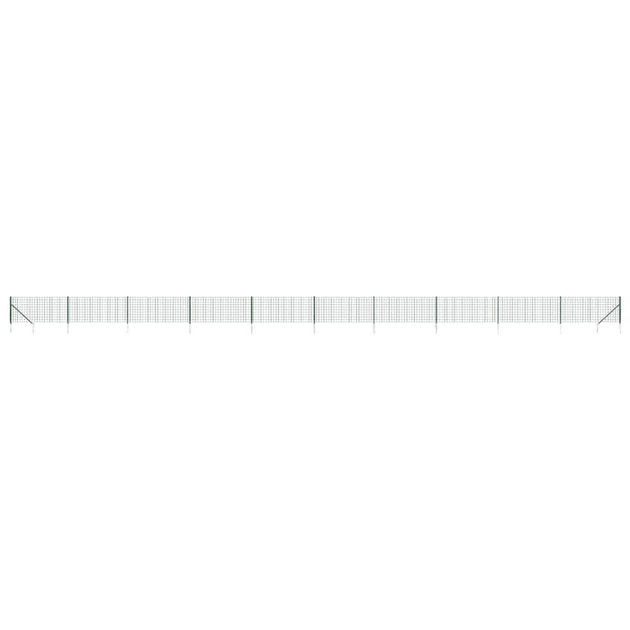 Gard plasă de sârmă cu țăruși de fixare, verde, 1,1x25 m WALTI