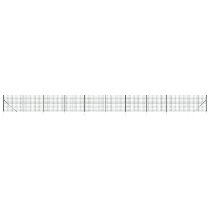 Gard plasă de sârmă cu țăruși de fixare, verde, 1,4x25 m - WALTI WALTI