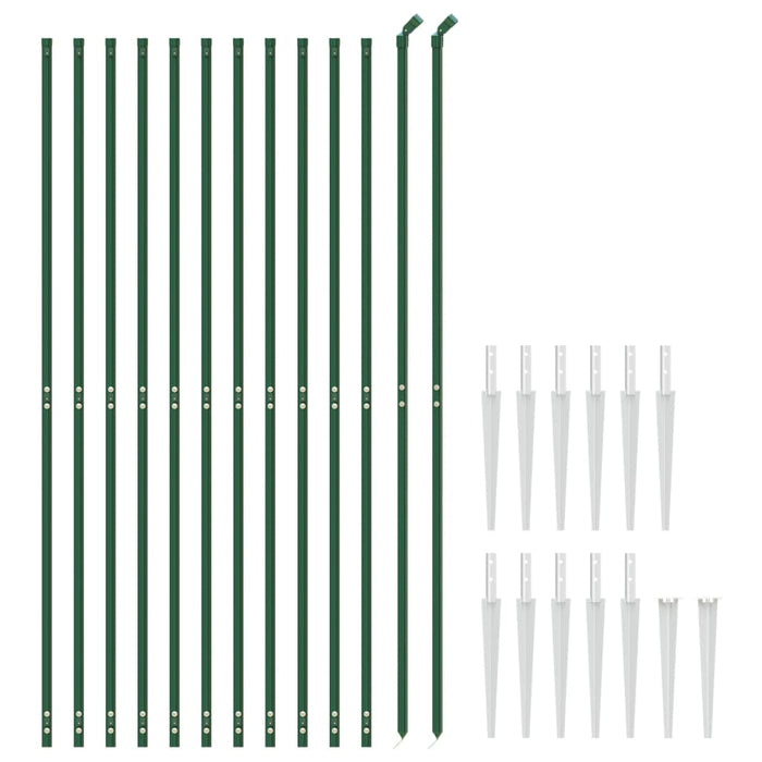 Gard plasă de sârmă cu țăruși de fixare, verde, 1,8x25 m WALTI