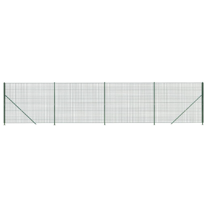 Gard plasă de sârmă cu bordură, verde, 2,2x10 m - WALTI WALTI