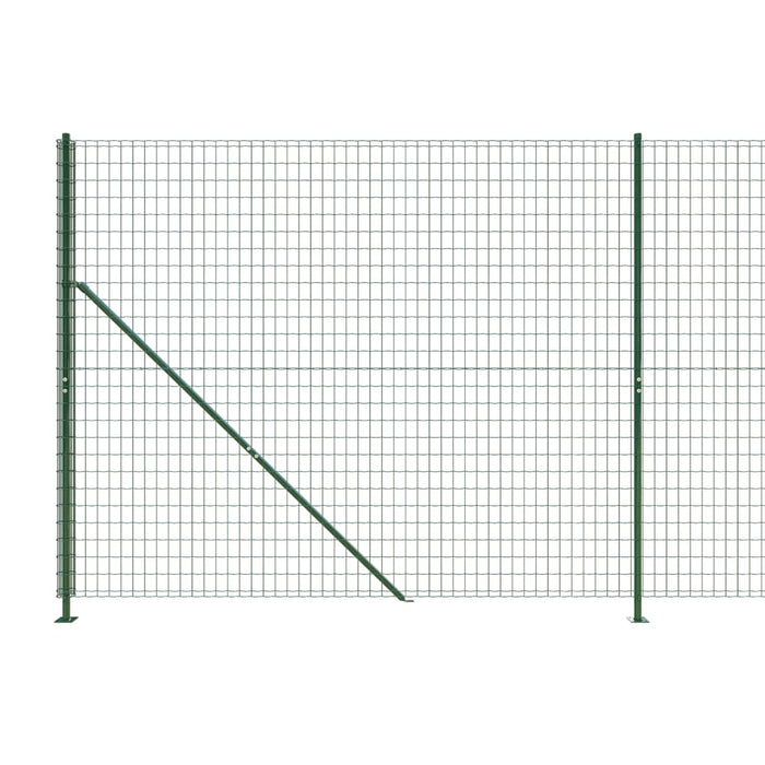 Gard plasă de sârmă cu bordură, verde, 2,2x10 m - WALTI WALTI
