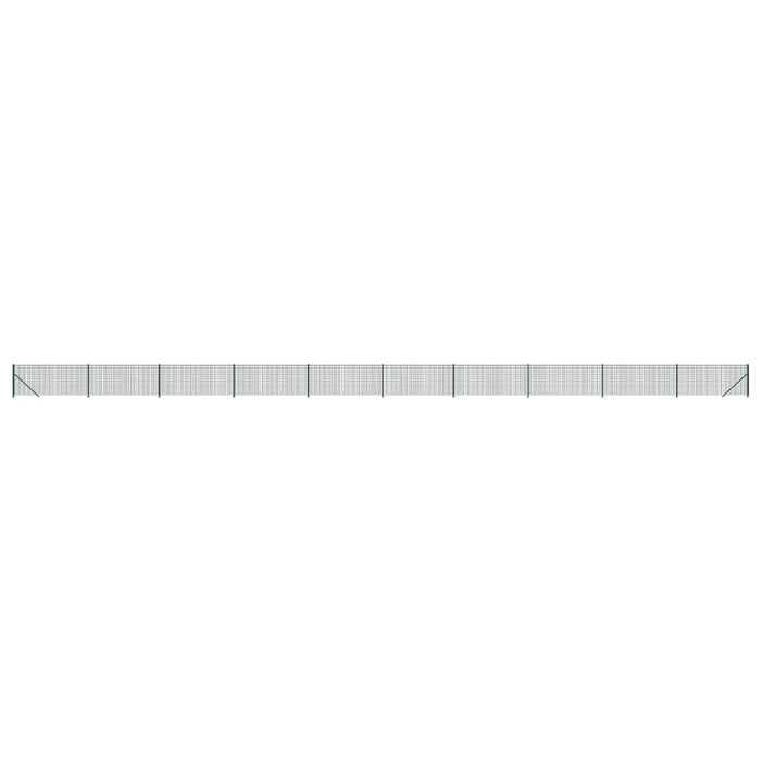 Gard plasă de sârmă cu bordură, verde, 0,8x25 m - WALTI WALTI