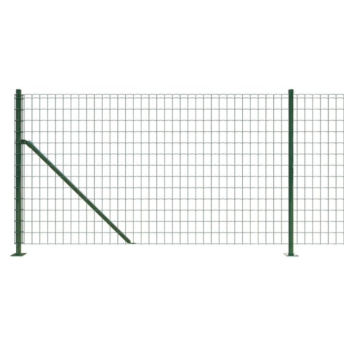 Gard plasă de sârmă cu bordură, verde, 1x25 m WALTI