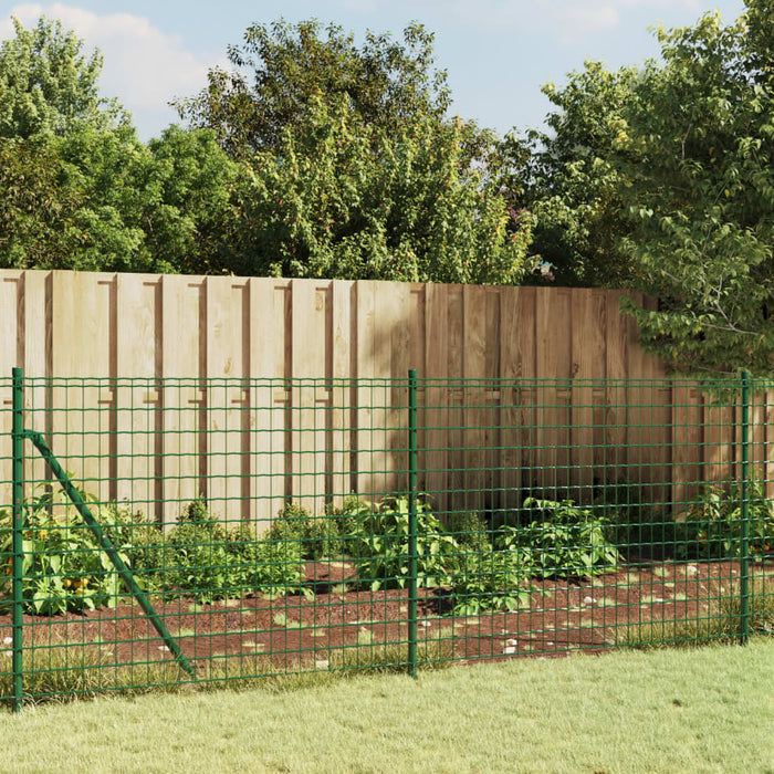 Gard plasă de sârmă cu bordură, verde, 1x25 m WALTI