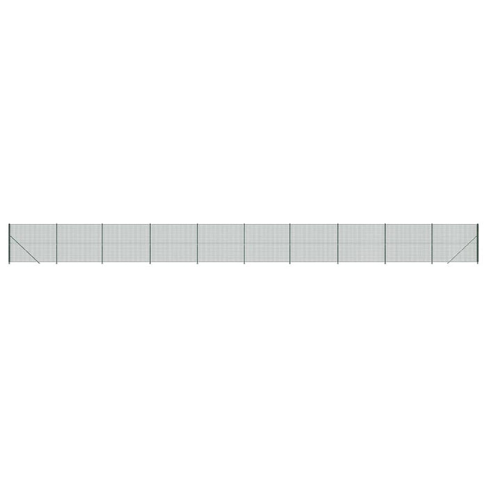 Gard plasă de sârmă cu bordură, verde, 2x25 m - WALTI WALTI