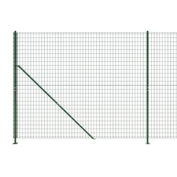 Gard plasă de sârmă cu bordură, verde, 2,2x25 m - WALTI WALTI