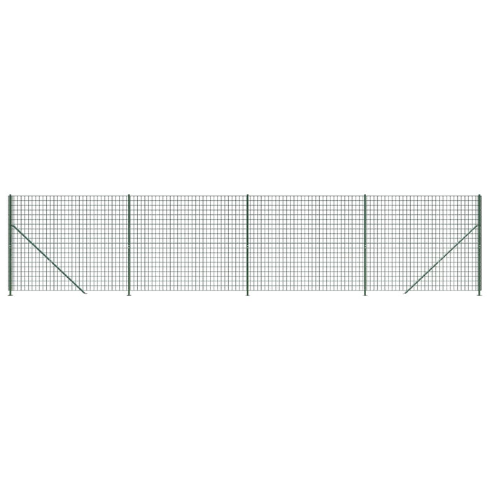 Gard plasă de sârmă cu bordură, verde, 2,2x10 m - WALTI WALTI