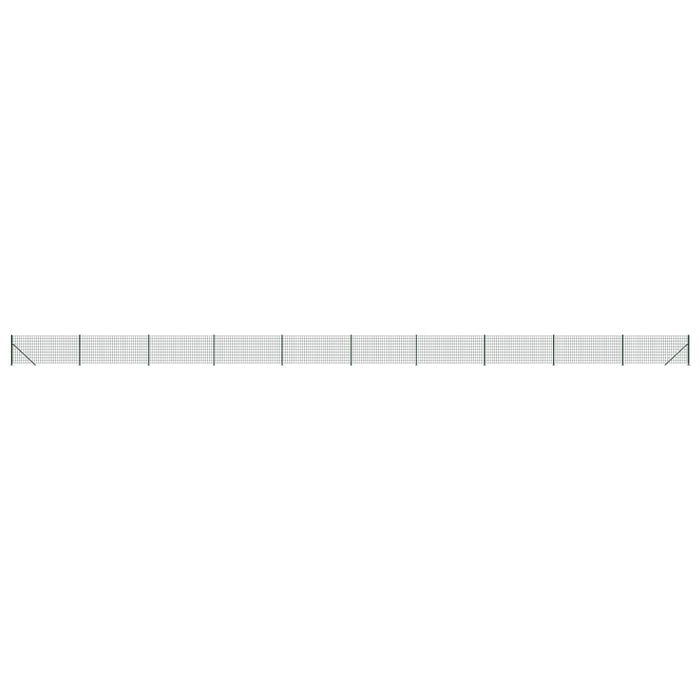 Gard plasă de sârmă cu bordură, verde, 0,8x25 m - WALTI WALTI