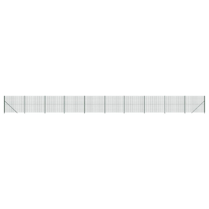 Gard plasă de sârmă cu bordură, verde, 2x25 m - WALTI WALTI