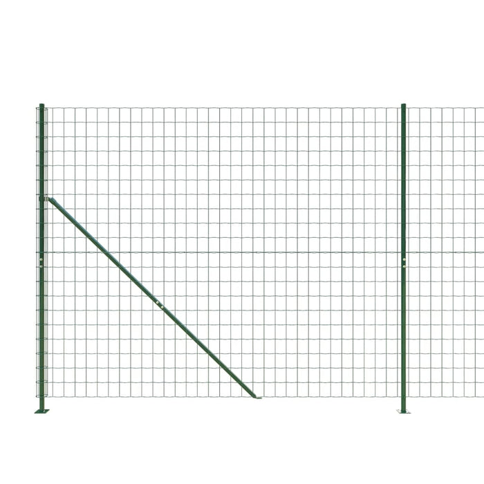 Gard plasă de sârmă cu bordură, verde, 2,2x25 m - WALTI WALTI